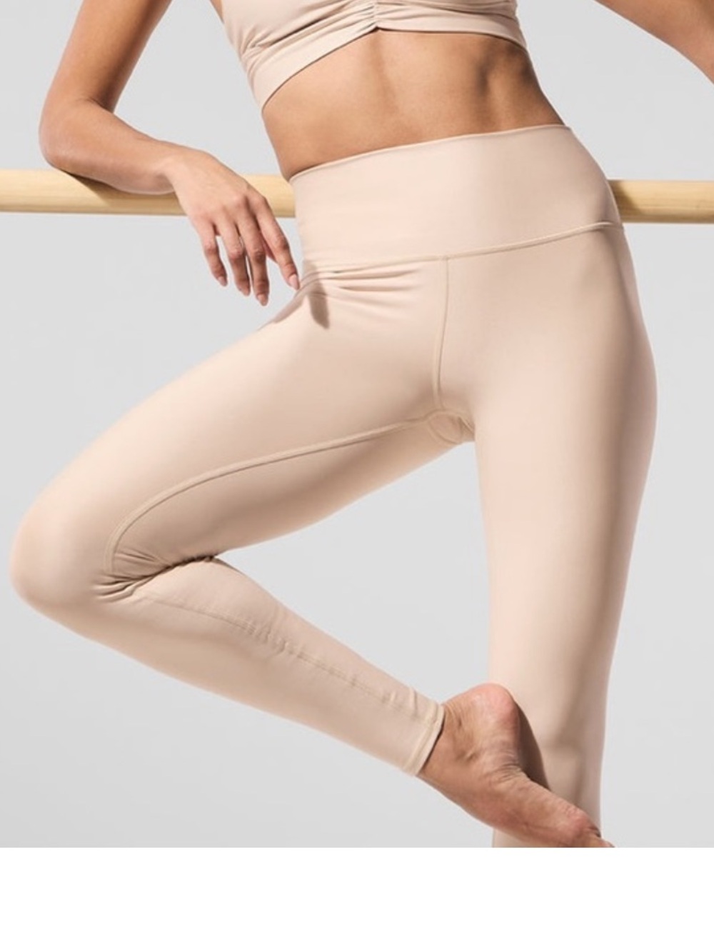 ALO Yoga Macadamia Airlift Leggings Like New!